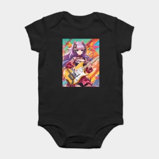 Bass Guitar Anime Baby Bodysuit